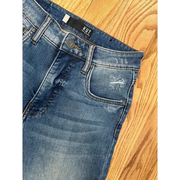 Kut From the Kloth Elizabeth Fab Ab Crop Straight Leg Jeans - Picture 3 of 6